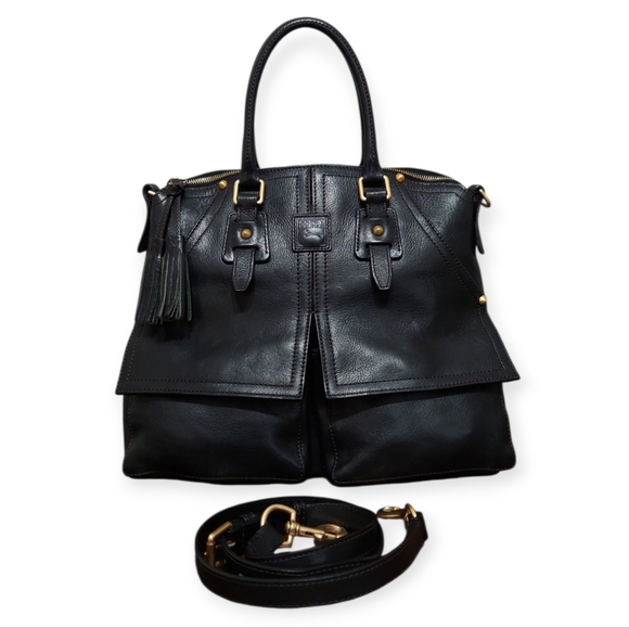 Dooney & Bourke Florentine Clayton Zip Satchel With Long Strap Gently Loved